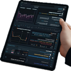 Tablet with Financial Data